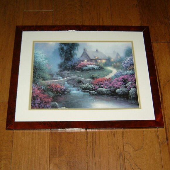 SERGON Stonebridge Lithograph Print 18"x22" Framed - Picture 1 of 4